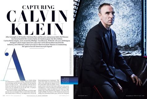 calvin klein vanity fair.